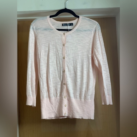New York & Company Sweaters - 7th Avenue New York & Company Powder Pink Cardigan Sweater. Size-Medium